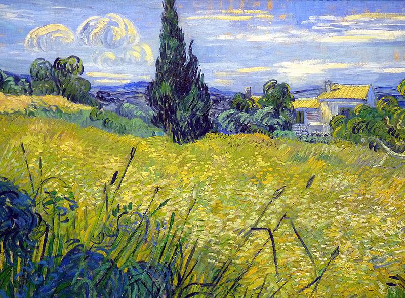 Vincent Van Gogh Landscape with Green Corn oil painting picture